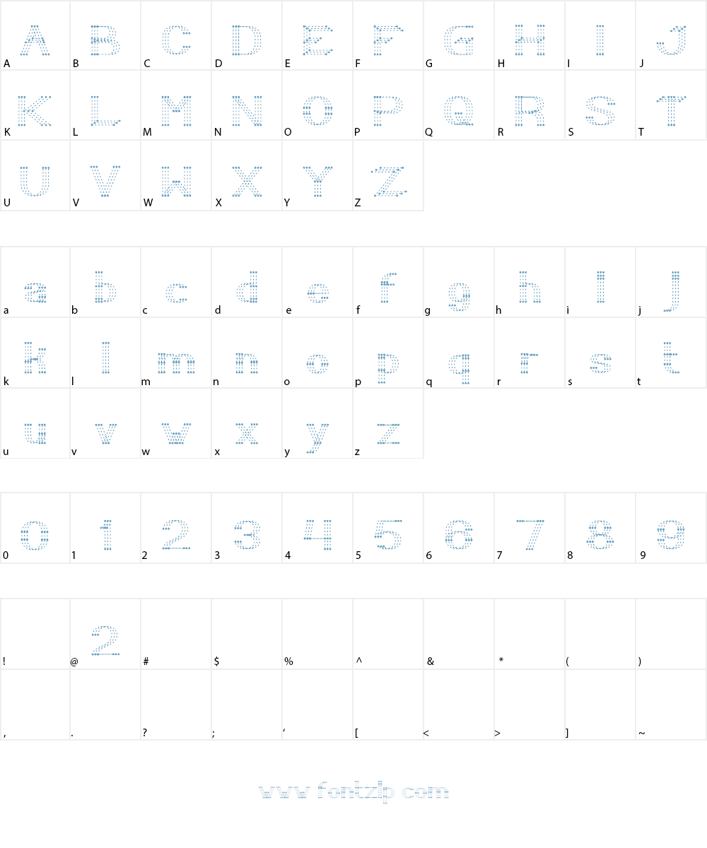 LITTLE RAINY DAY Font Character